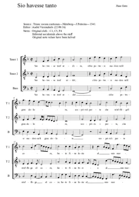 Sio havesse tant' ardire