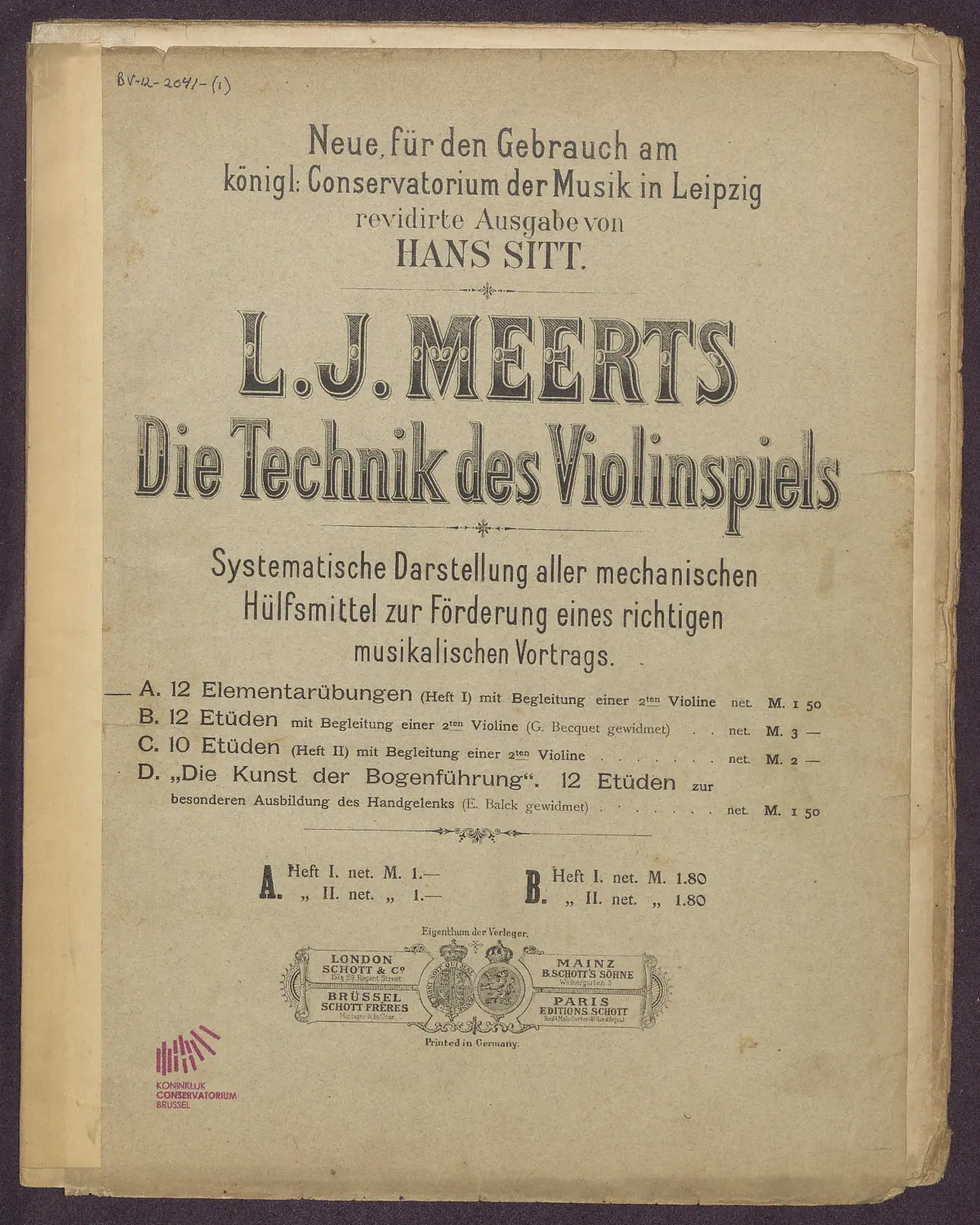 12 Études élémentaires for 2 Violins - Page 1