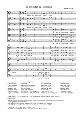 Io son restato qui sconsolato