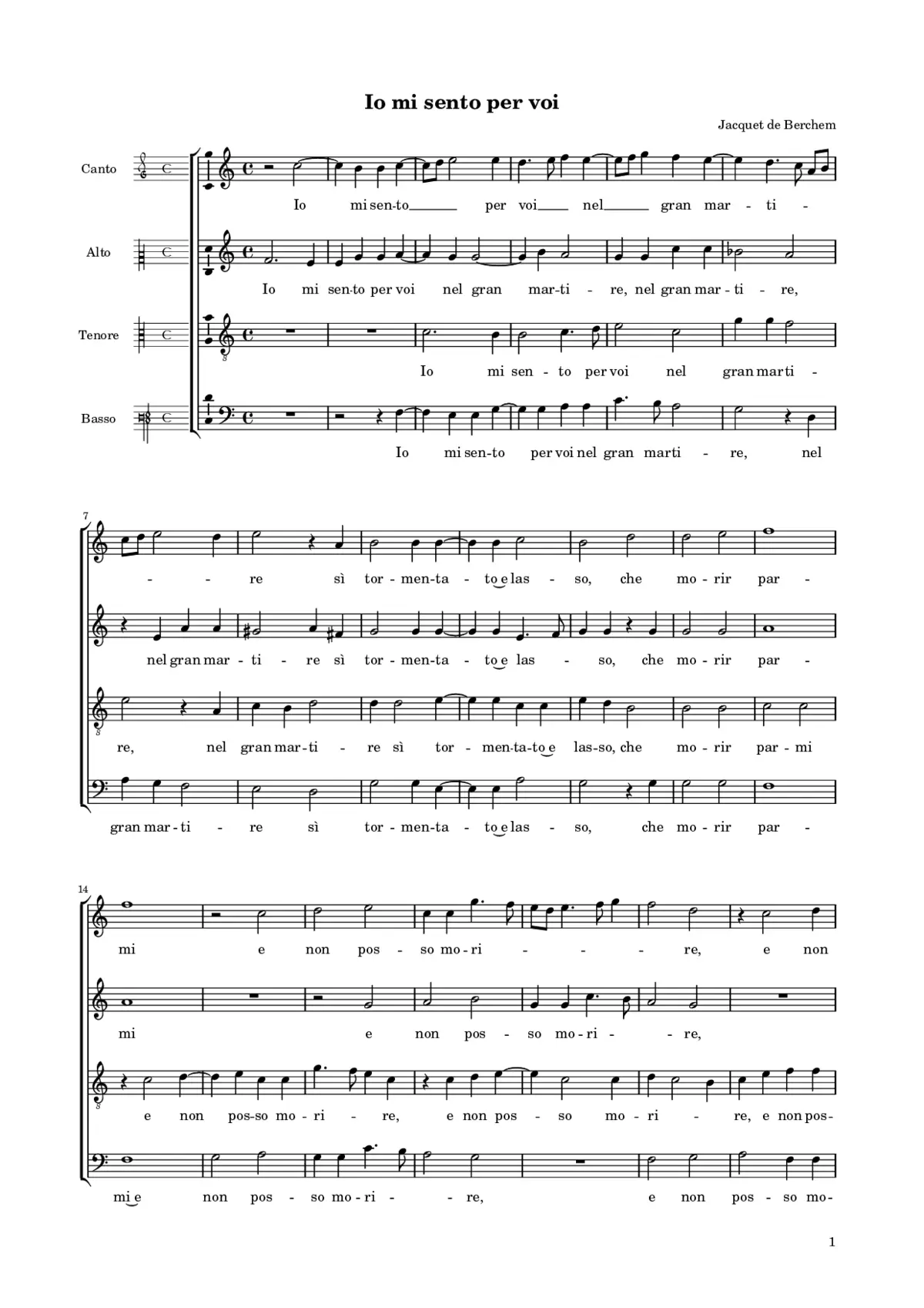 Io mi sento per voi - Page 1