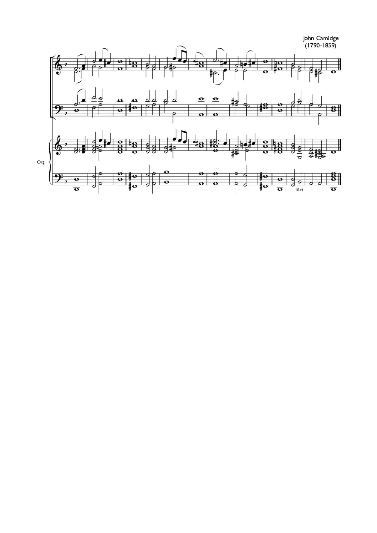 Double chant in D minor II - Page 1