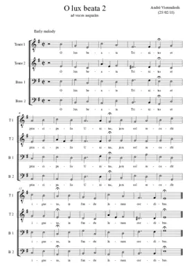 O lux beata trinitas II