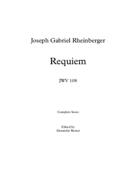 Requiem, JWV 108