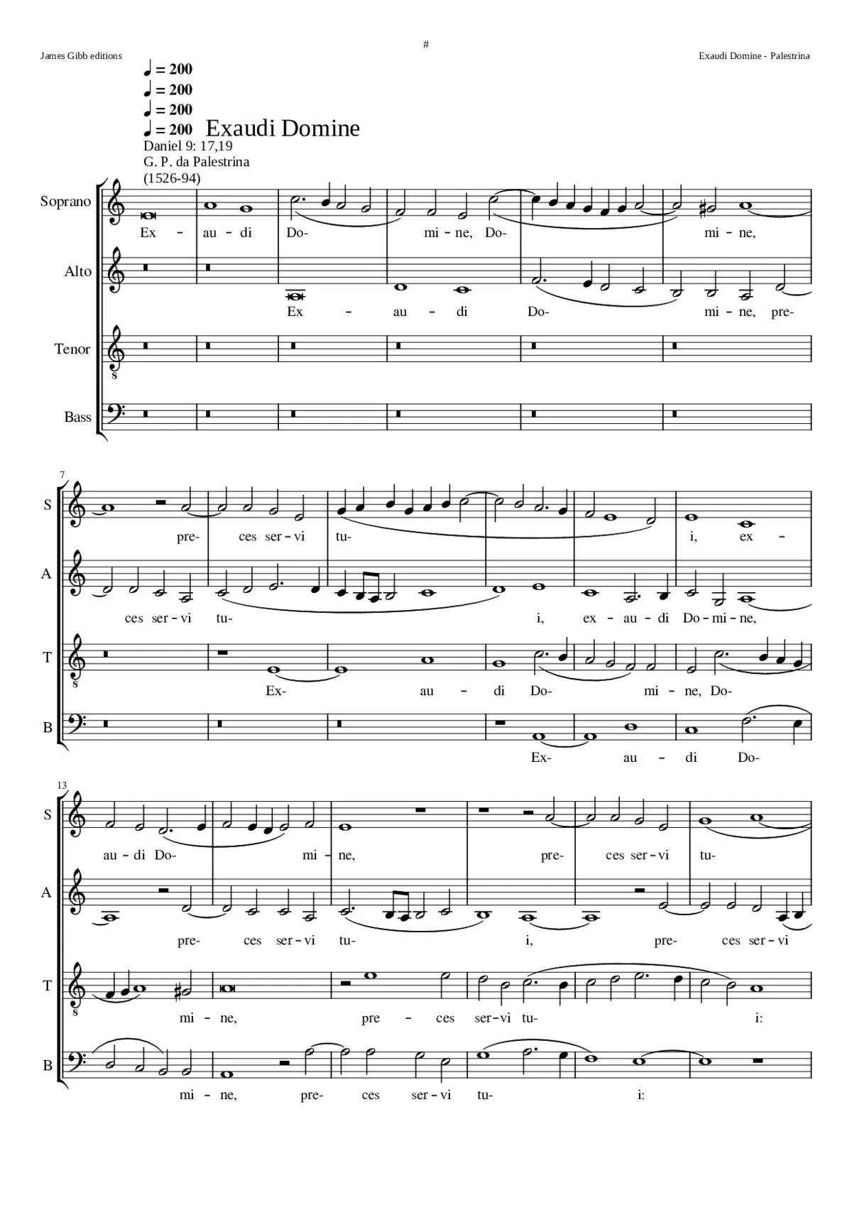 Exaudi Domine - Page 1