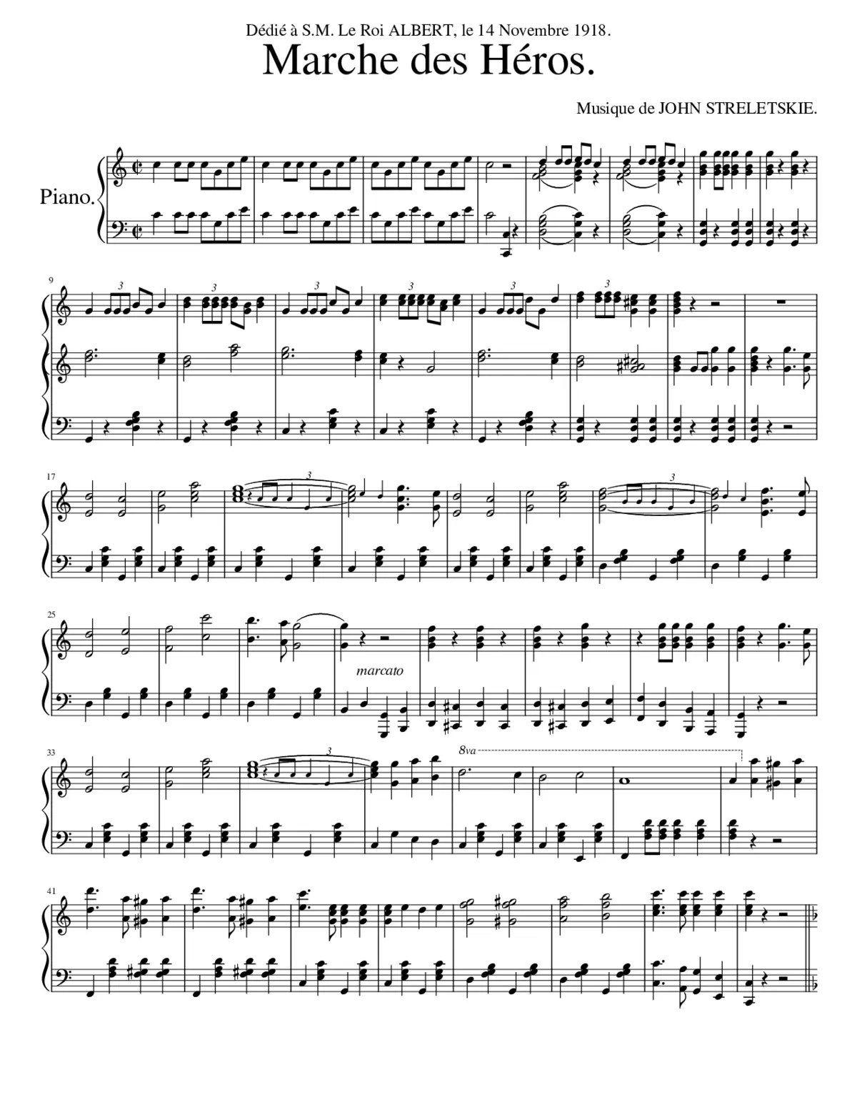 Marche des Héros - Page 1