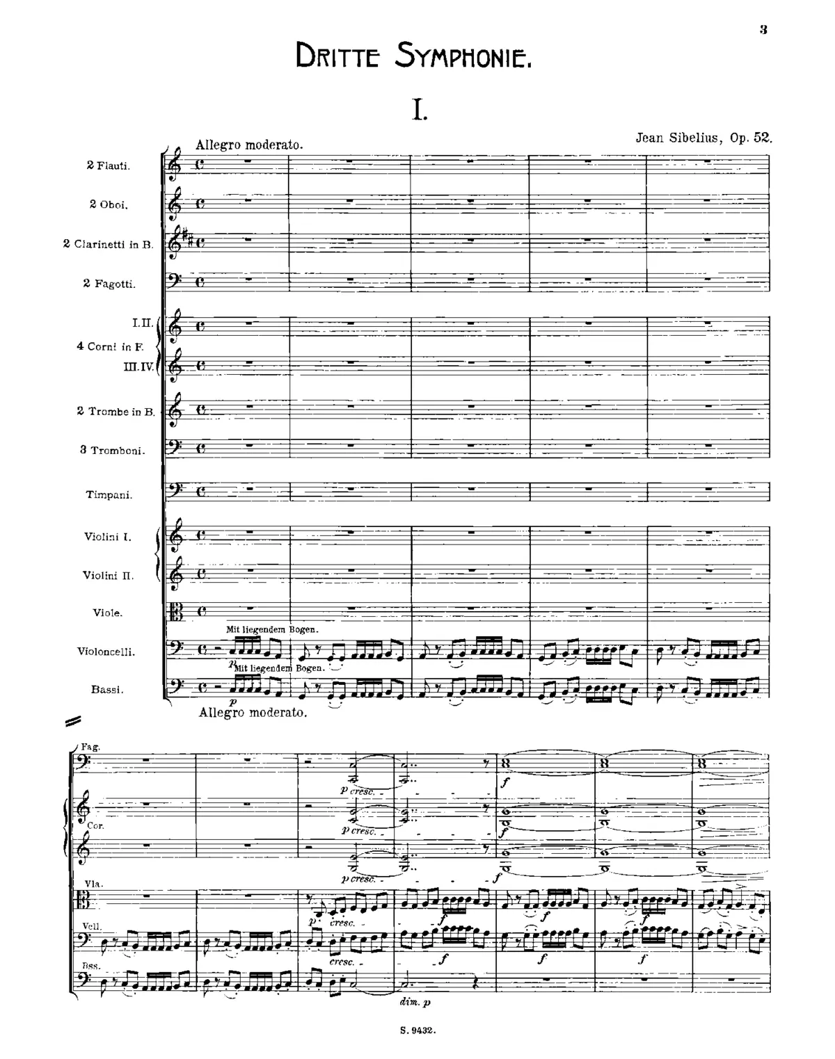 Symphony No.3 in C major - Page 1