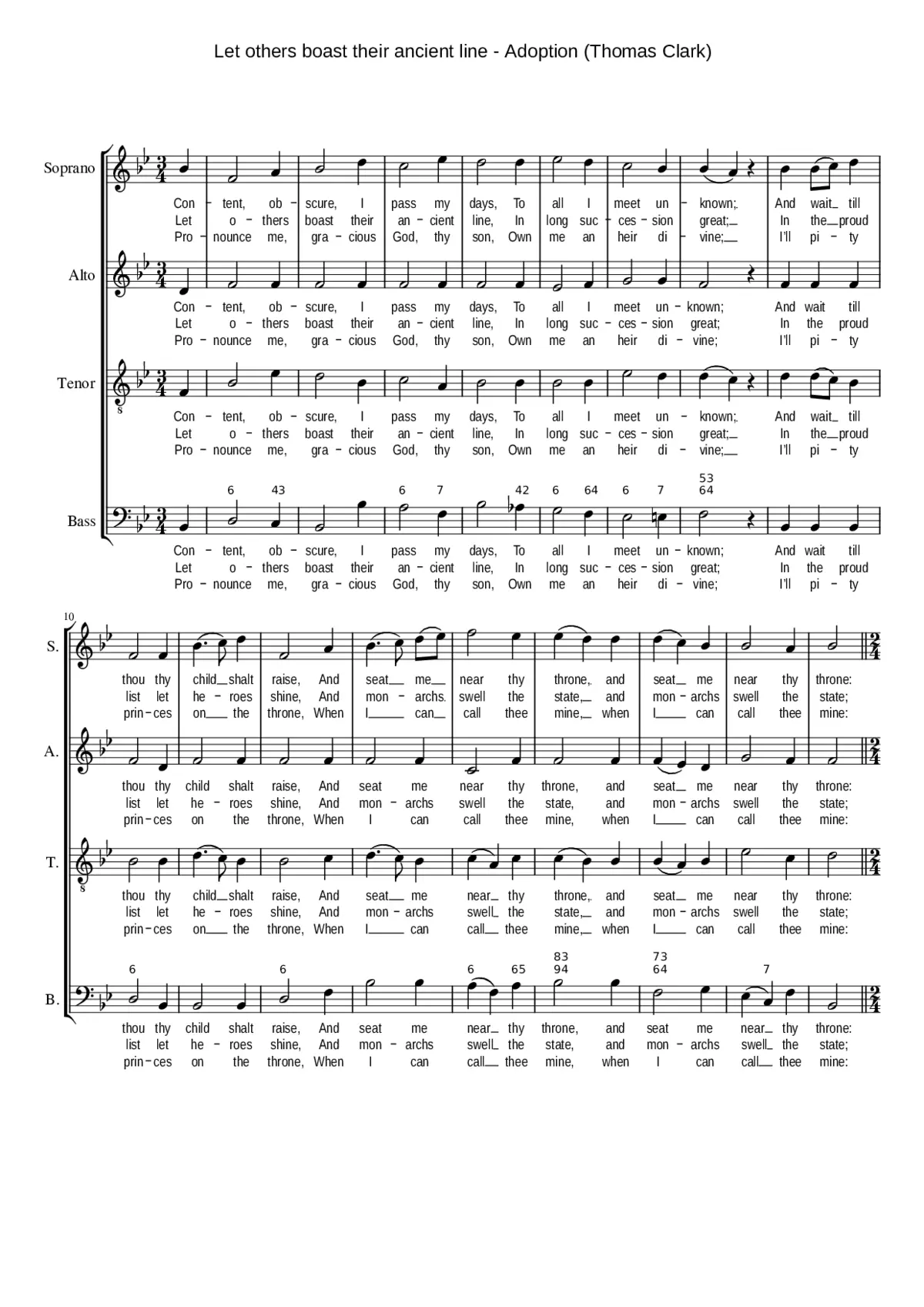 Let others boast their ancient line - Page 1