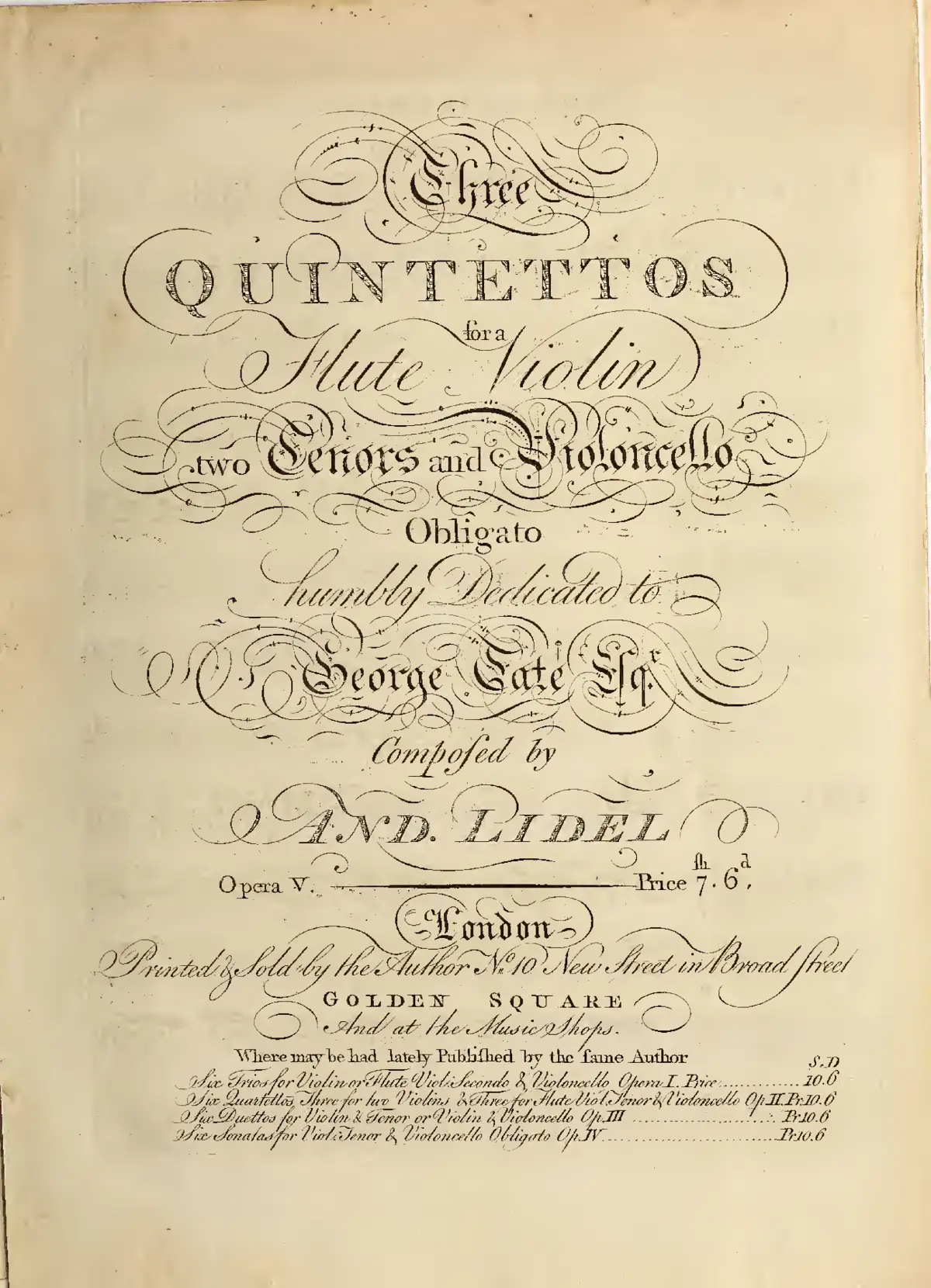 3 Quintets for Flute and Strings - Page 1