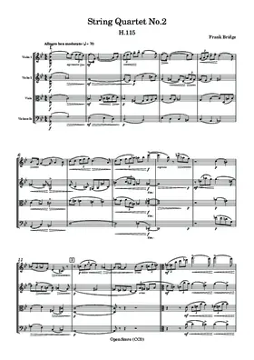 String Quartet No.2, H.115