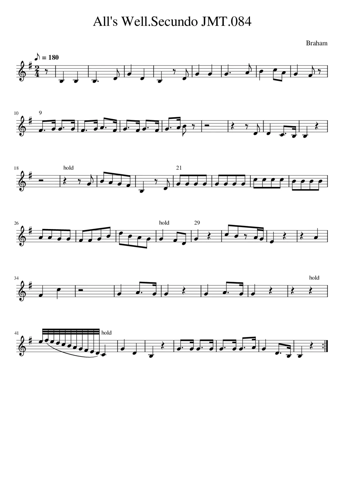 All's Well.Secundo JMT.084 - Page 1