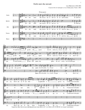 Occhi miei che miraste si bel sole