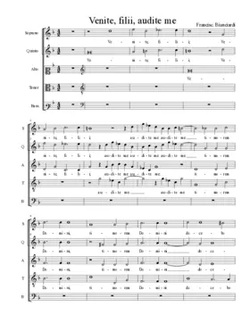 Venite, filii, audite me