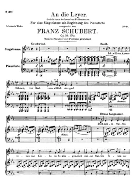 An die Leier, D.737
