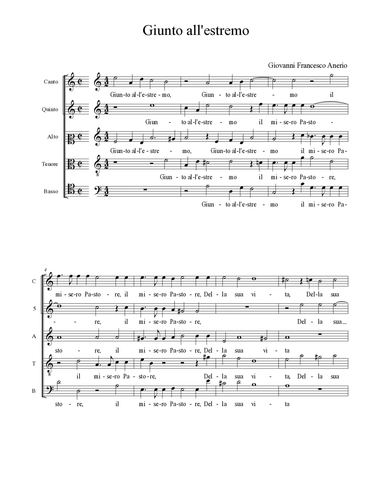 Giunto all'estremo - Page 1