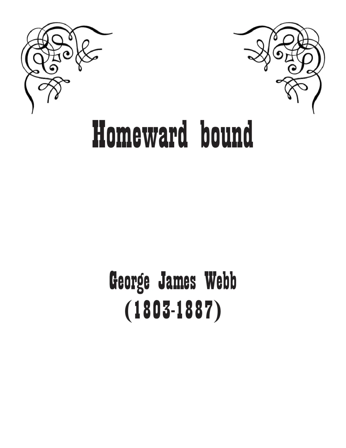 Homeward bound - Page 1