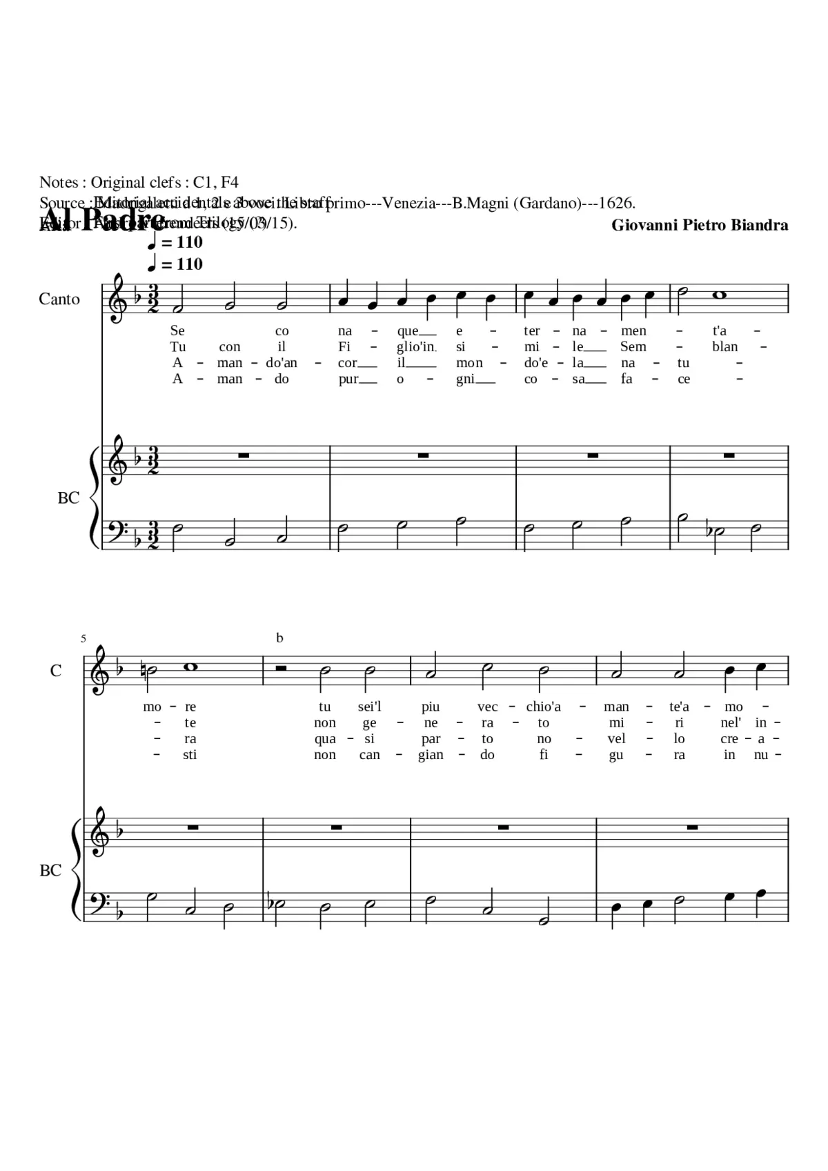 Si teco nacque - Page 1