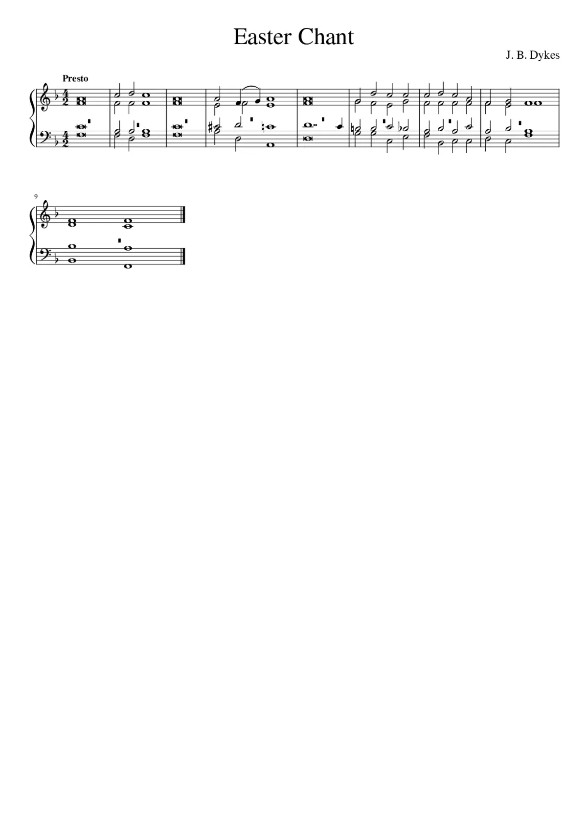 Easter Chant - Page 1