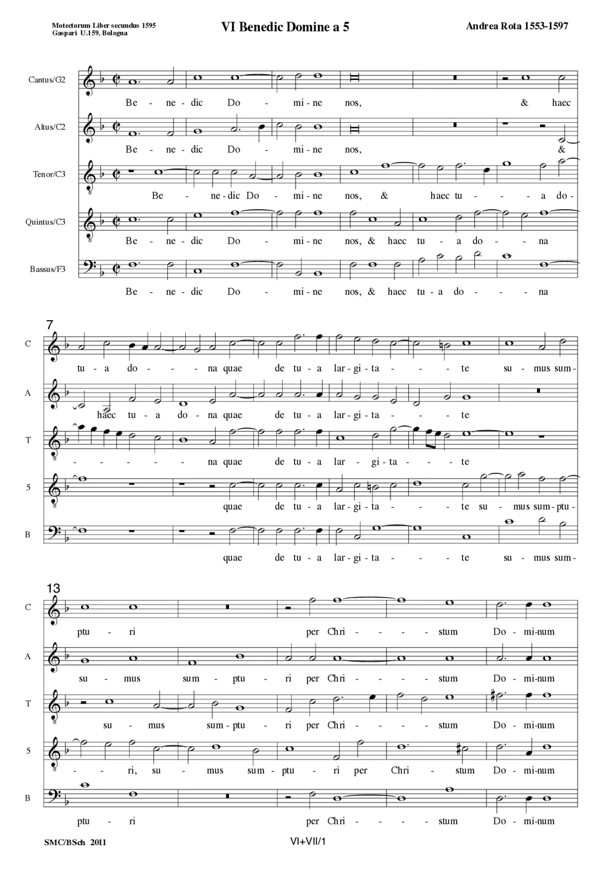 Benedic Domine - Agimus tibi gratias - Page 1