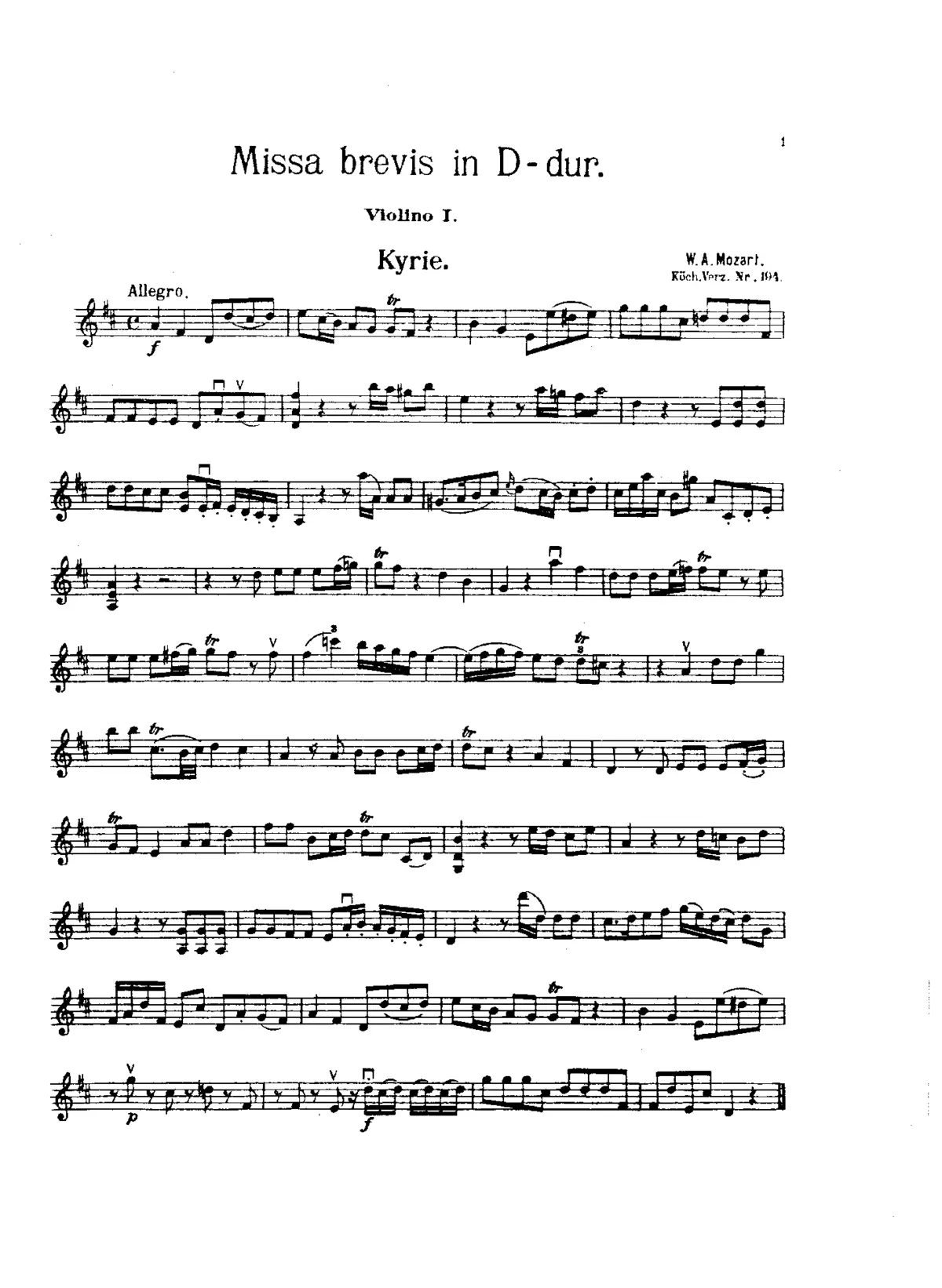 Missa brevis - Page 1