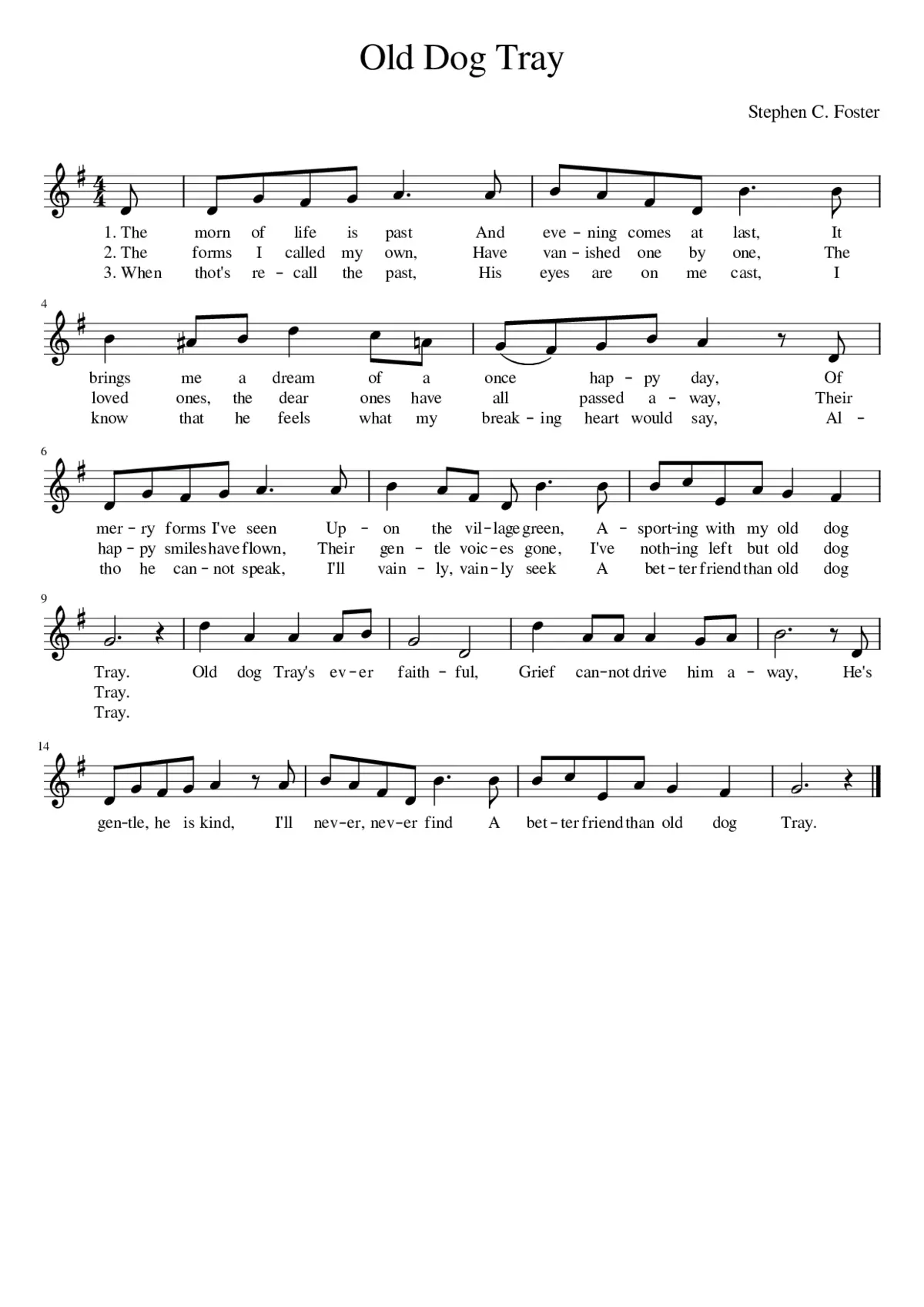 Old Dog Tray - Page 1