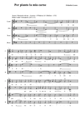 Per pianto la mia carne