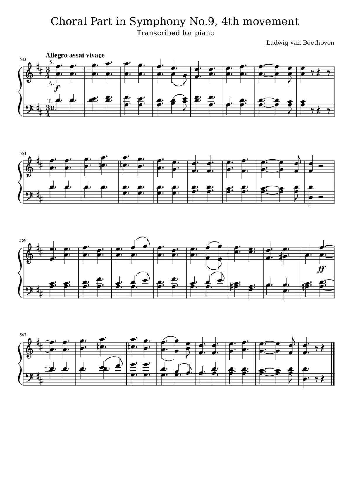 Symphony No.9 Op.125 - Page 1