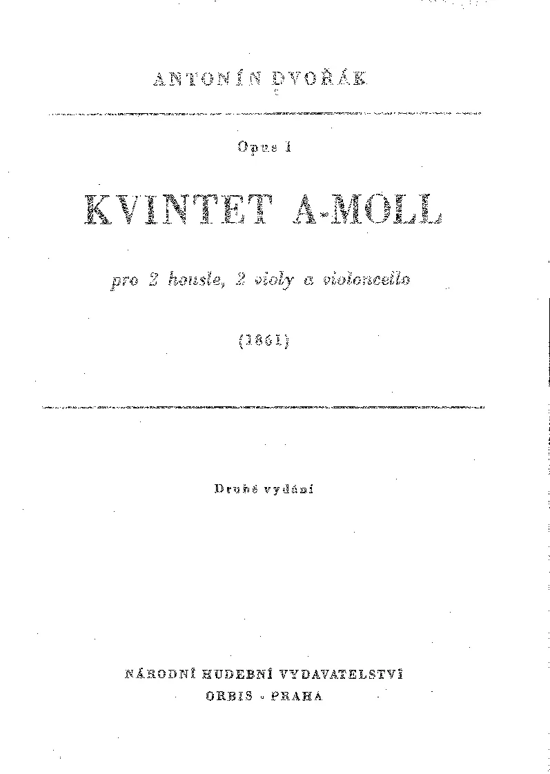 String Quintet No.1 - Page 1