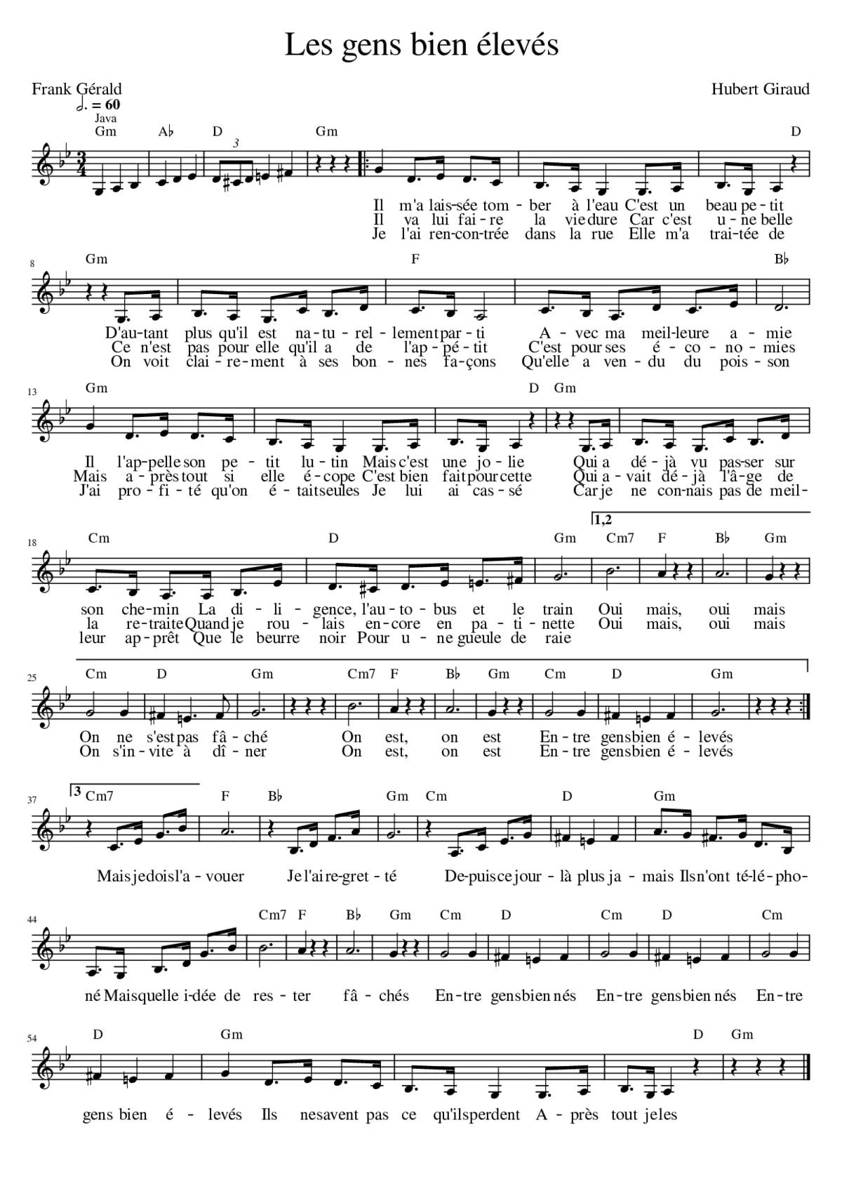 Les gens bien élevés - Page 1