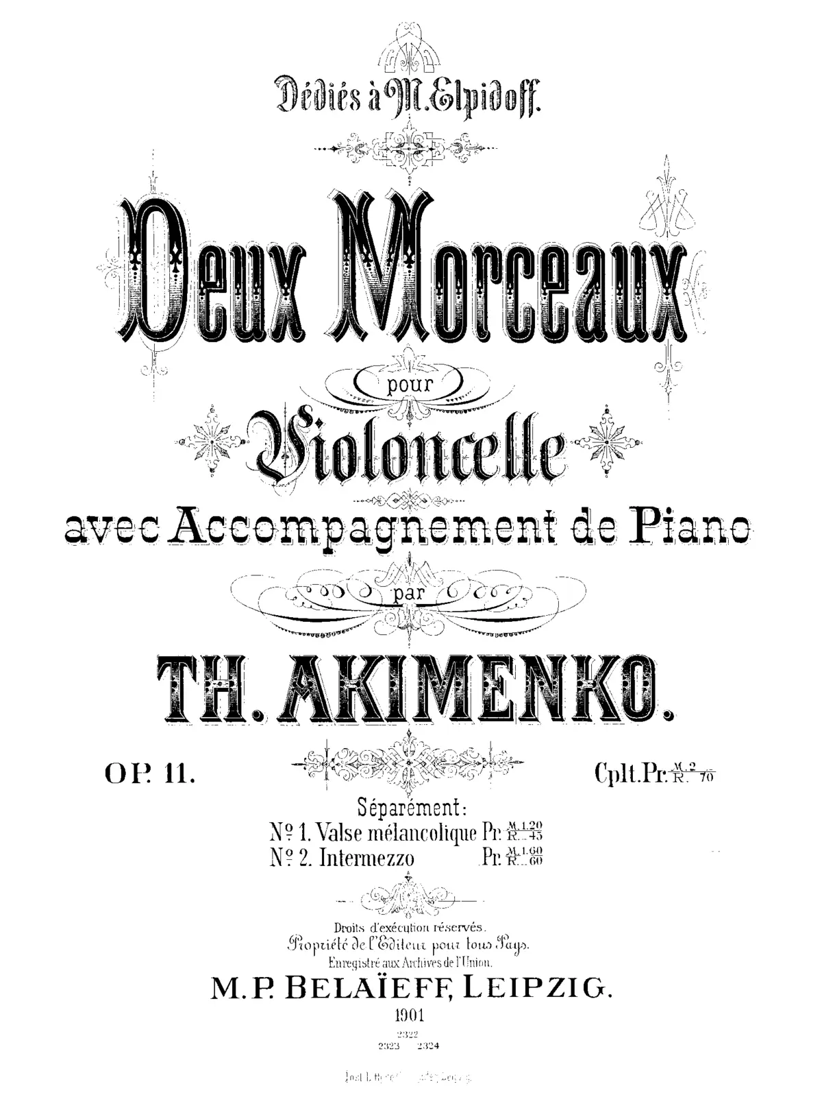 2 Morceaux - Page 1