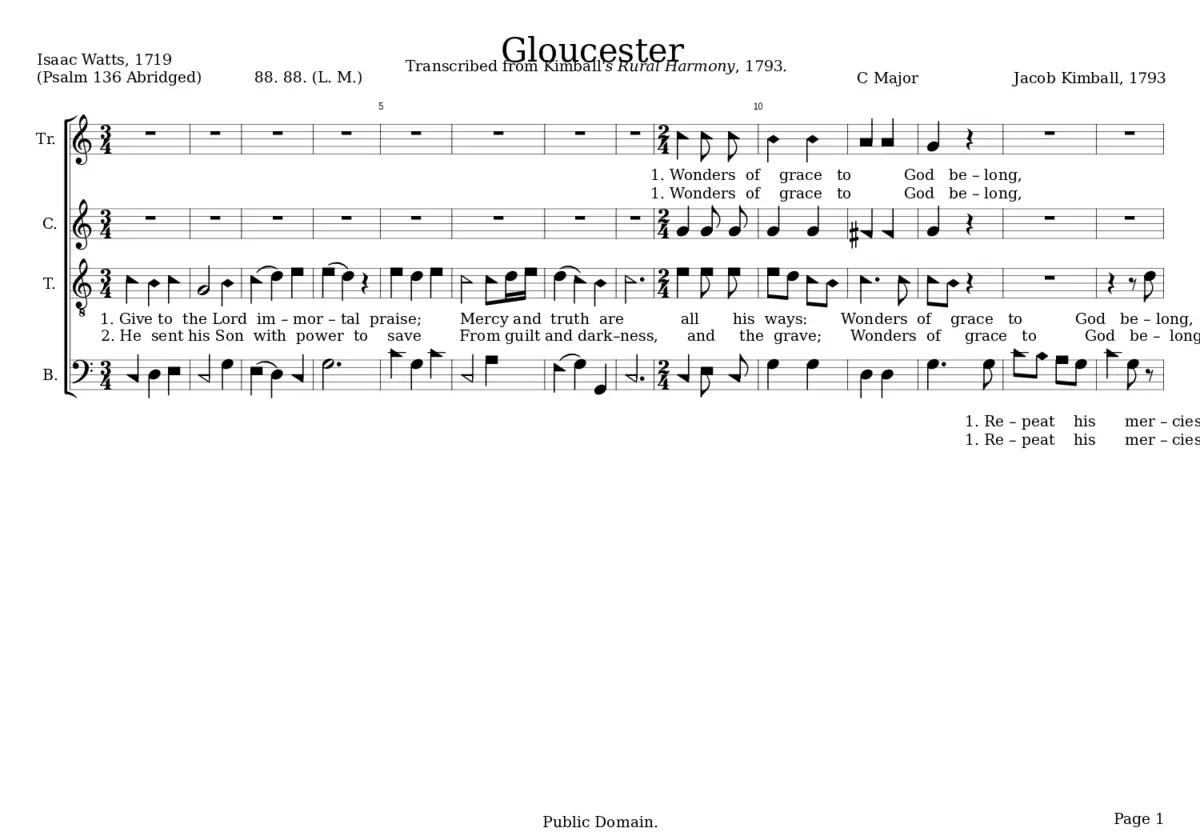 Gloucester - Jacob Kimball - Page 1