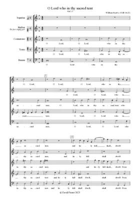 O Lord, who in thy sacred tent