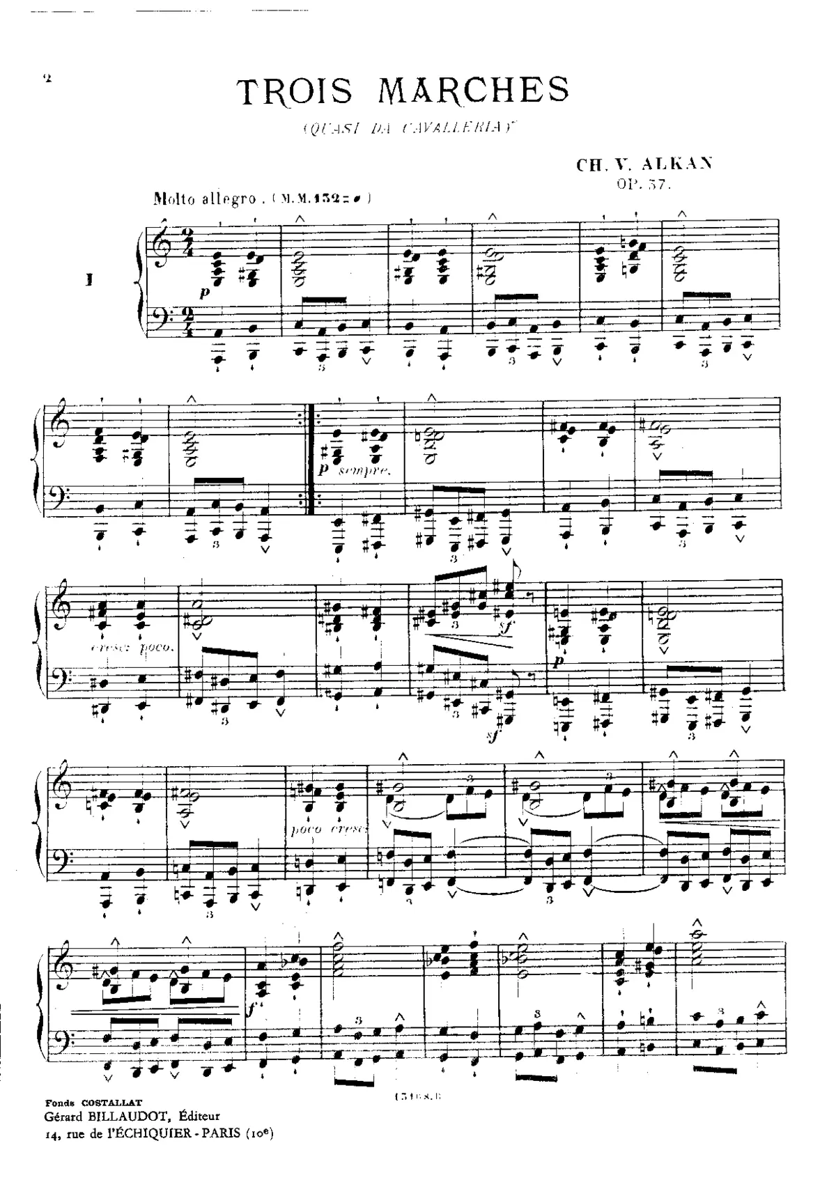 Trois marches, Quasi da Cavalleria - Page 1