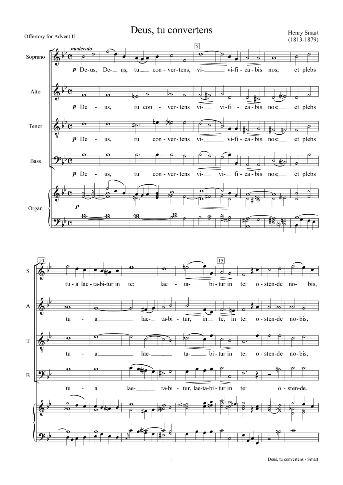 Deus tu convertens - Page 1