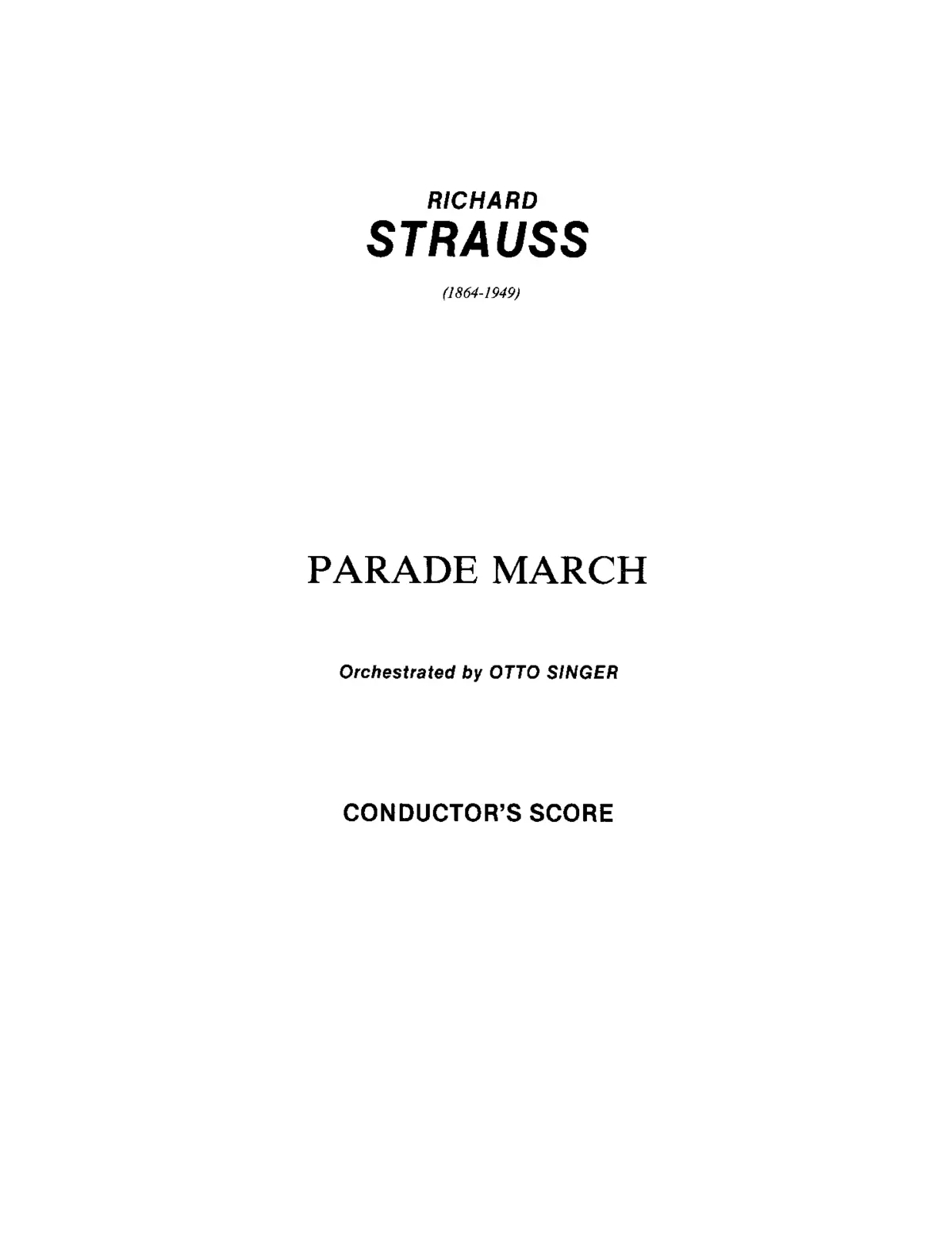 Parade-Marsch No.1 - Page 1