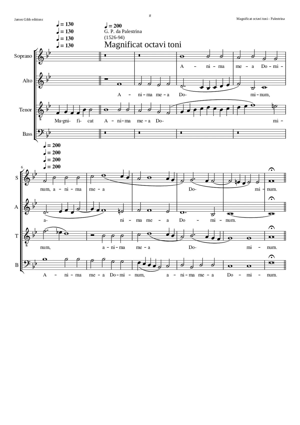 Magnificat octavi toni impares - Page 1