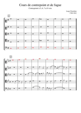 Cours de contrepoint et de fugue