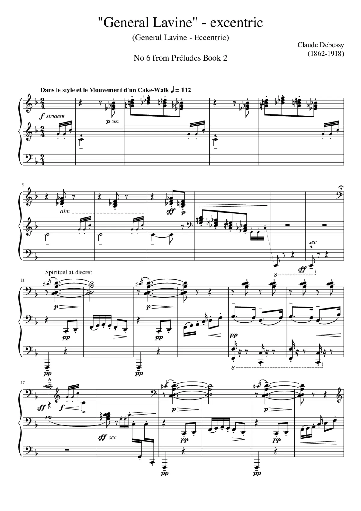 Préludes Livre 2 - Page 1