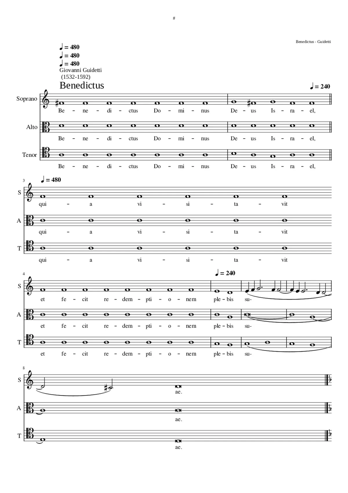 Benedictus - Page 1