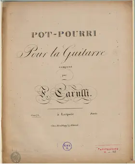 Pot-pourri pour la Guitarre