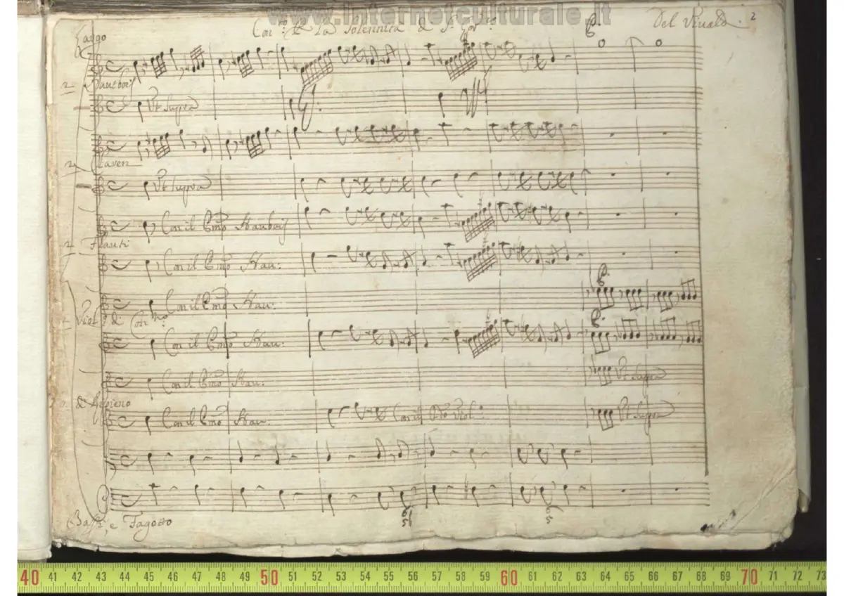 Concerto in C major ''Per la Solennità di S. Lorenzo'' - Page 1
