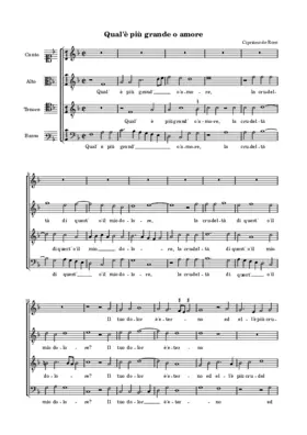 Qual'è più grand'o amore