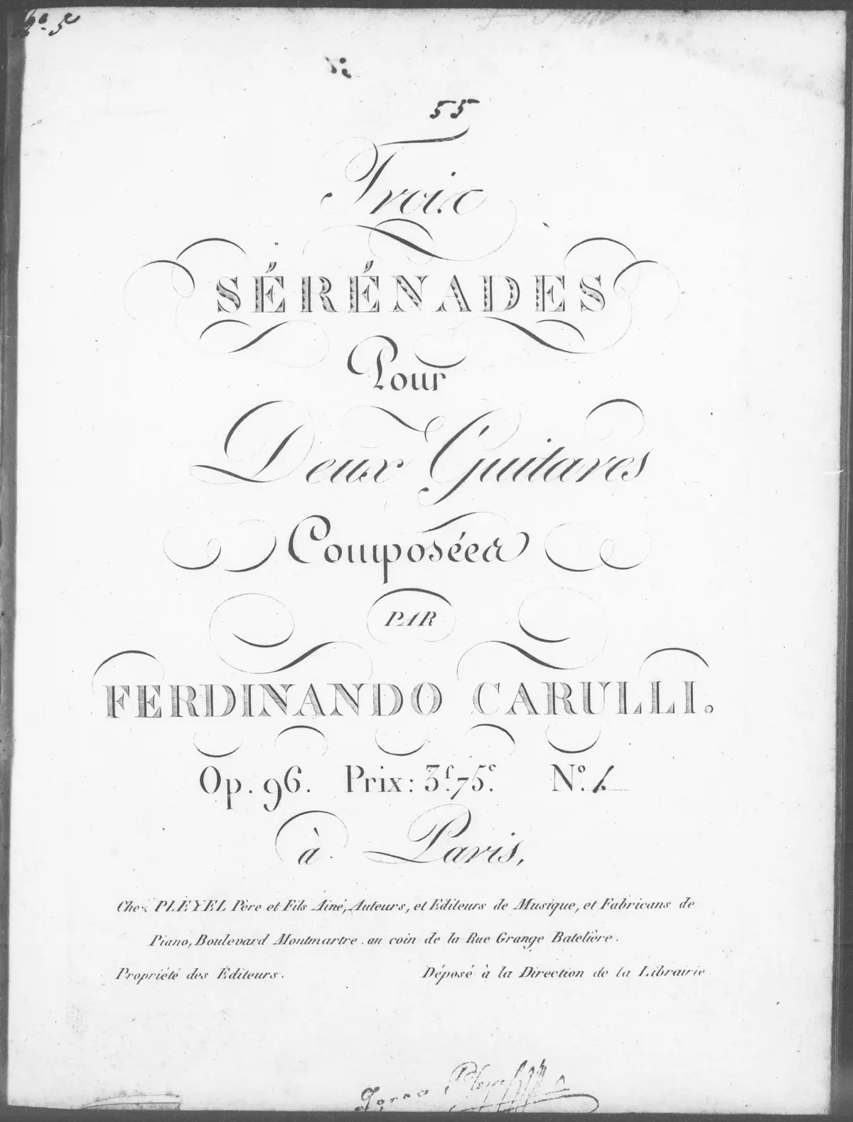 3 Sérénades - Page 1