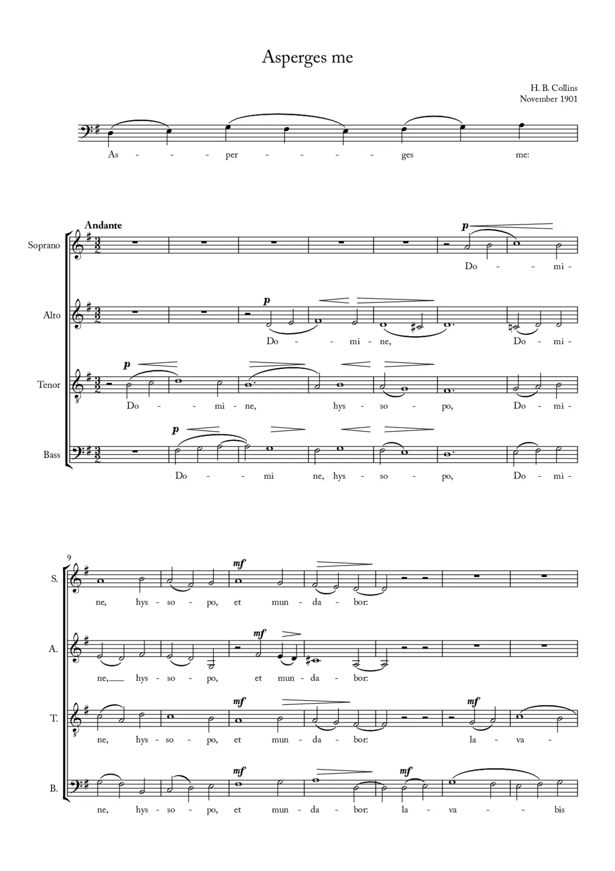 Asperges me - Page 1