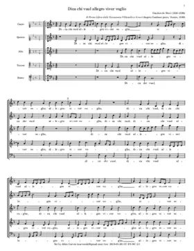 Dica chi vuol allegro viver voglio