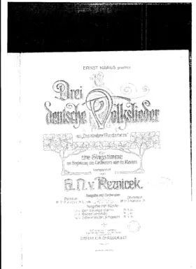 3 Deutsche Volkslieder aus 'Des Knaben Wunderhorn'