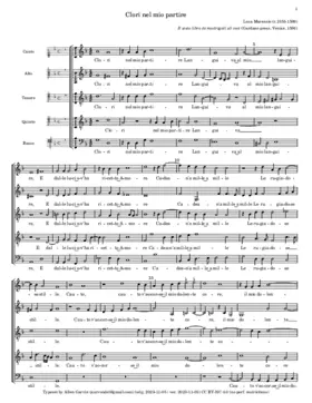 Clori nel mio partire