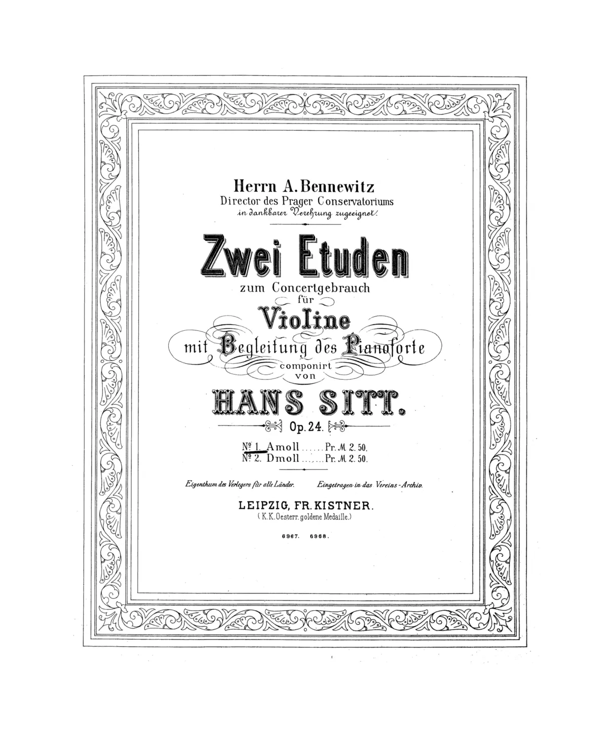 2 Etüden zum Conzertgebrauch - Page 1