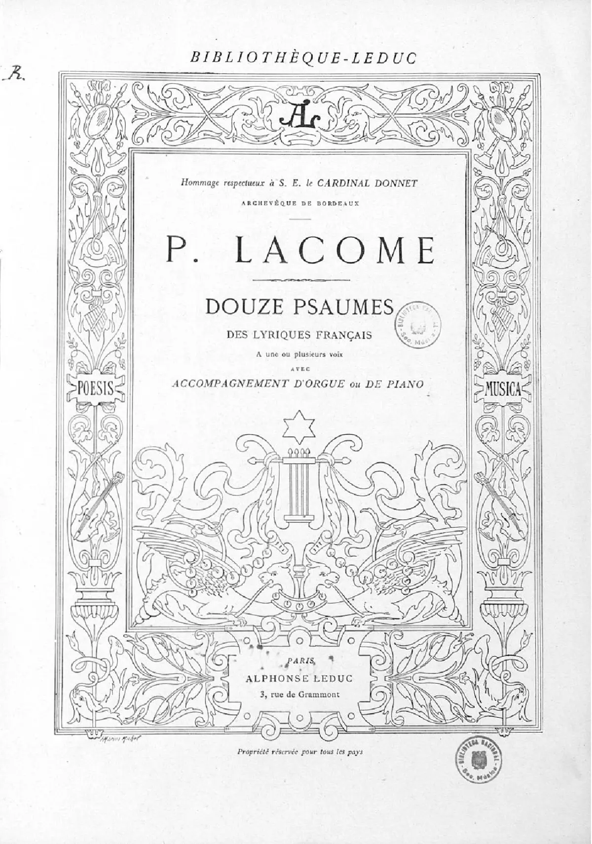 Douze psaumes des lyriques français - Page 1
