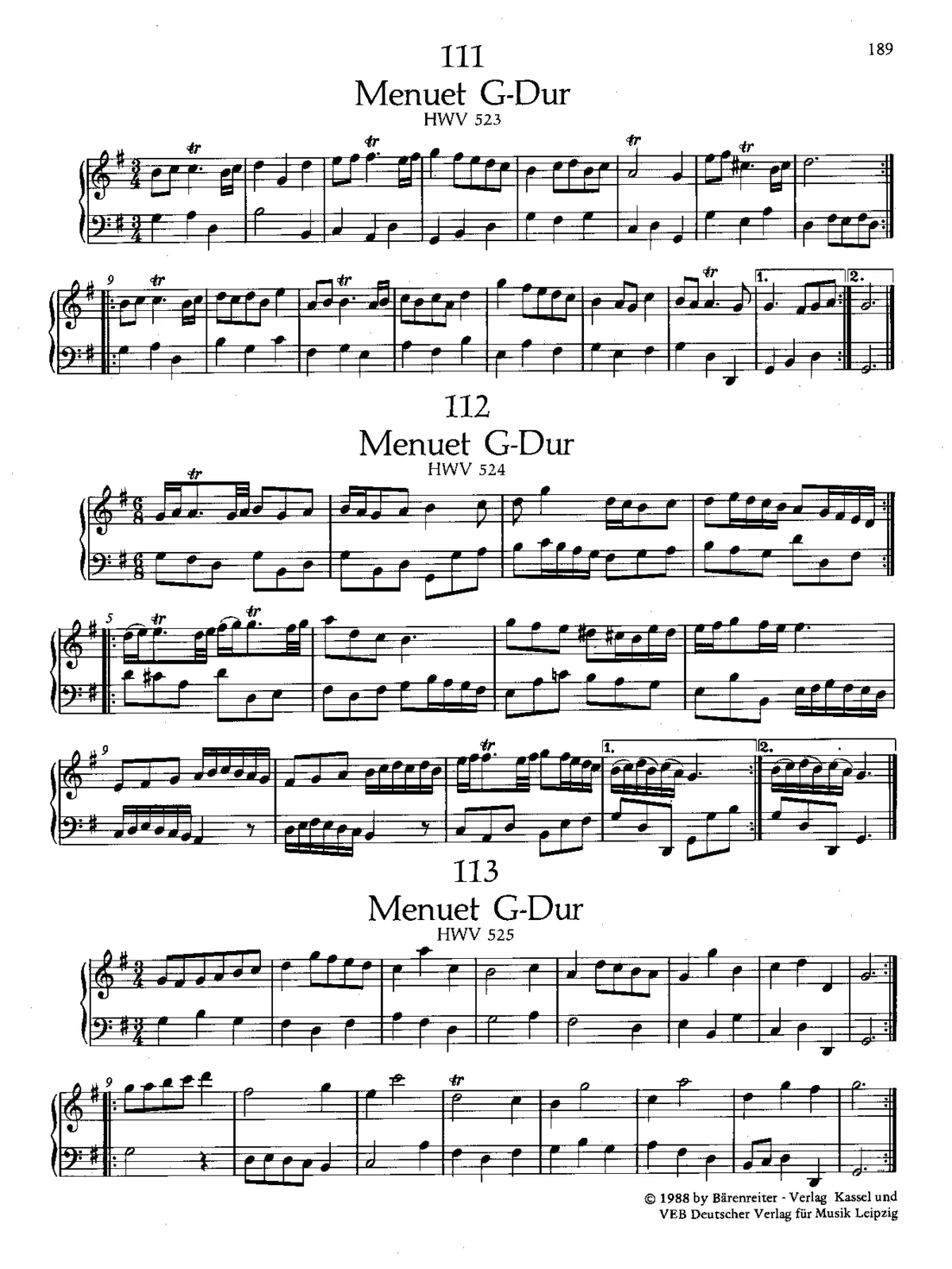 Minuet in G major - Page 1