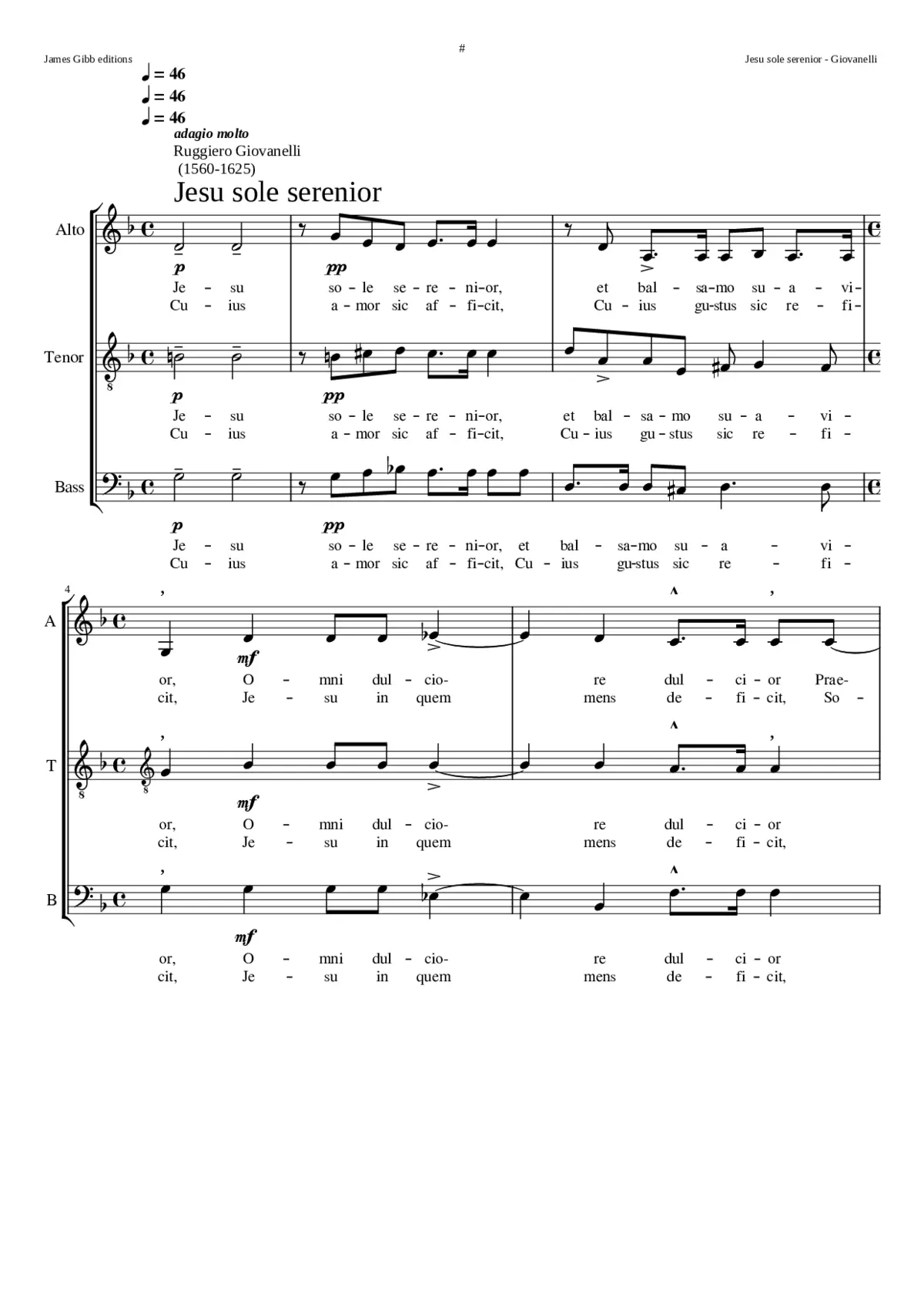 Jesu sole serenior - Page 1